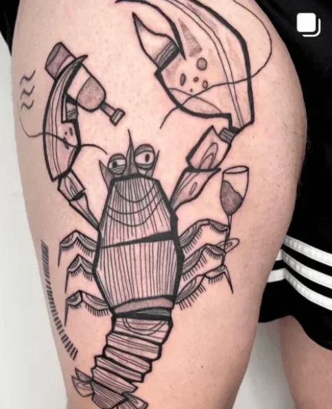 birdlawtattoo, guest artist at True Canvas Vienna – Abstract, Sketchy, Illustrative / Graphic