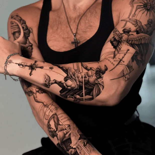 gabrielepalma_, guest artist at True Canvas Vienna – Realism – Black & Grey, Concept Art / Geometric