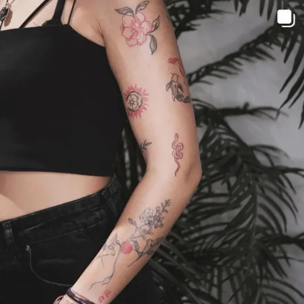 gusef.doga, guest artist at True Canvas Vienna – Fineline / One Line / Tiny Tattoos / Lettering
