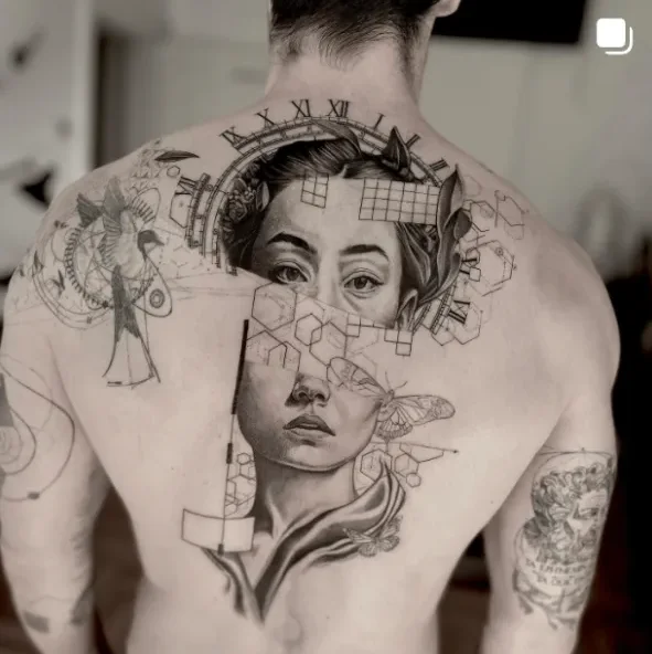 koittattoo, guest artist at True Canvas Vienna – Sketchy, Concept Art / Geometric