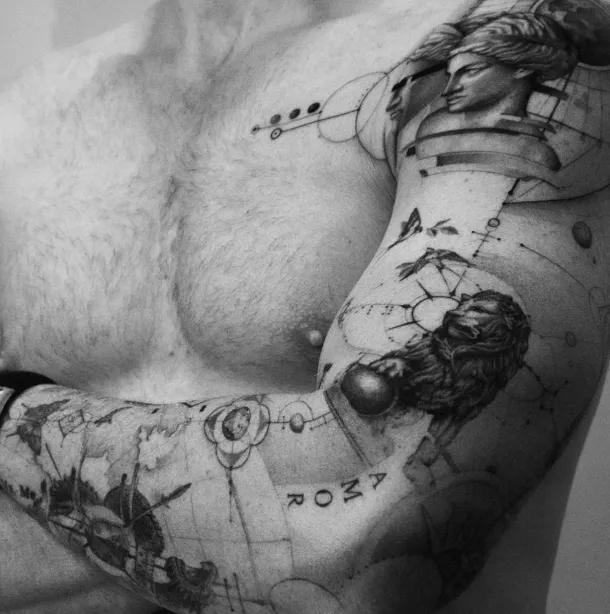 light_grays, guest artist at True Canvas Vienna – Realism – Black & Grey, Concept Art / Geometric