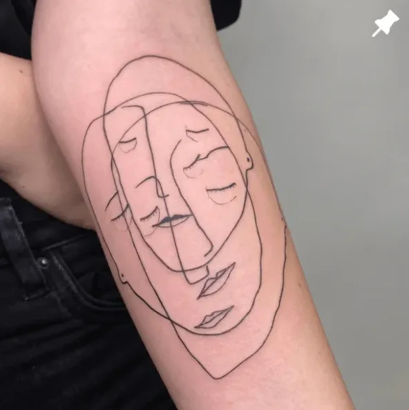 lila.tattoo, guest artist at True Canvas Vienna – Sketchy, Abstract