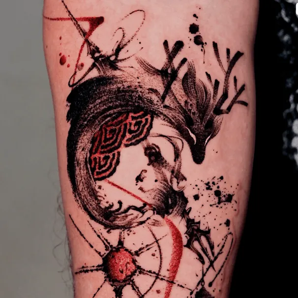 lsy.ink, guest artist at True Canvas Vienna – Sketchy, Watercolor / Brush Strokes