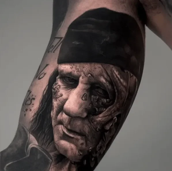 manufaraudotattoo, guest artist at True Canvas Vienna – Realism – Black & Grey