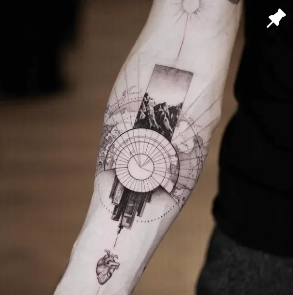 napadovskytattoo, guest artist at True Canvas Vienna – Realism – Black & Grey, Concept Art / Geometric