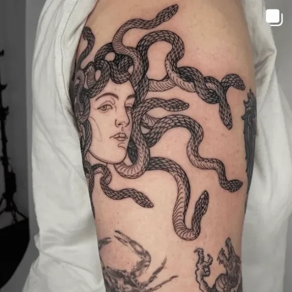sosnovska.tattoo, guest artist at True Canvas Vienna – Traditional / Neo Traditional / Oldschool, Illustrative / Graphic