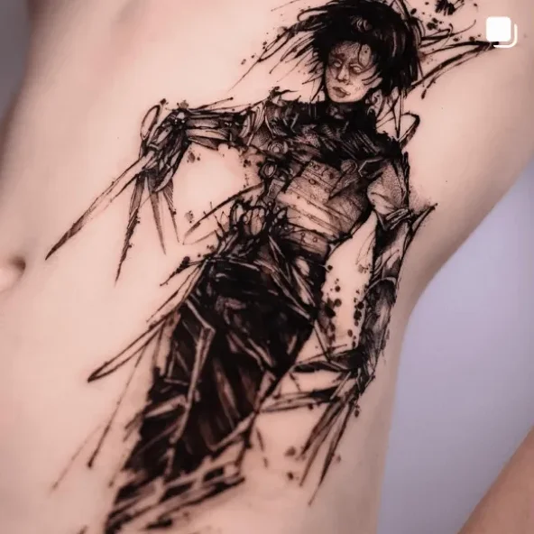 tattoogalinskaya, guest artist at True Canvas Vienna – Floral / Botanical, Sketchy, Dark Art / Horror