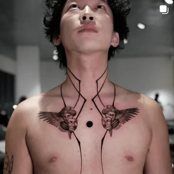 wavebuto, guest artist at True Canvas Vienna – Realism – Black & Grey, Concept Art / Geometric