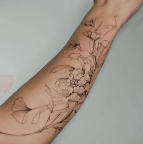 way.ink, guest artist at True Canvas Vienna – Fineline / One Line / Tiny Tattoos / Lettering, Floral / Botanical, Mandalas / Ornaments